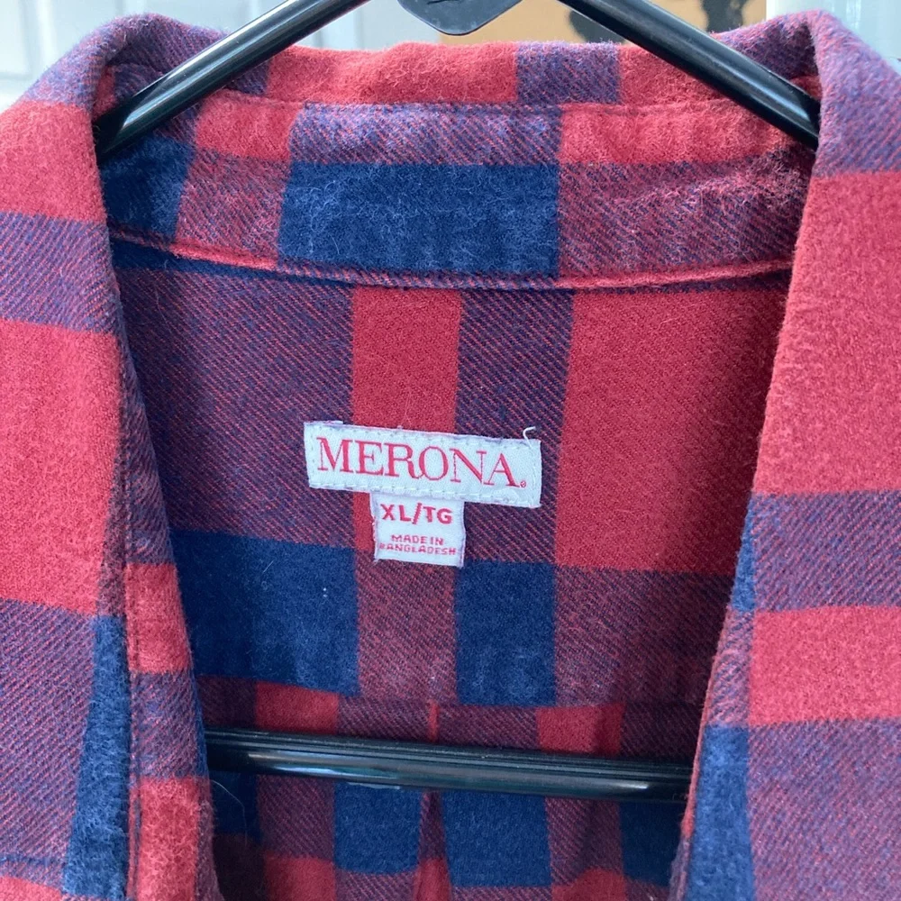 Merona XL Men’s Flannel Shirt - Picture 2 of 2